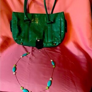 Bueno Green Handbag